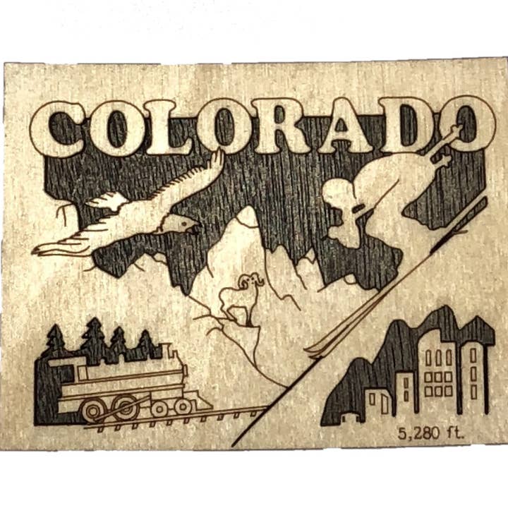 Woodcutts Inc. - Wholesale Magnet - Colorado State Magnet