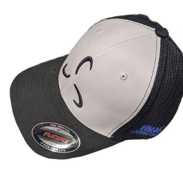 White/Black Flexfit Front Logo - Valor Fitness Clothing for wholesale by Valor Fitness Clothing