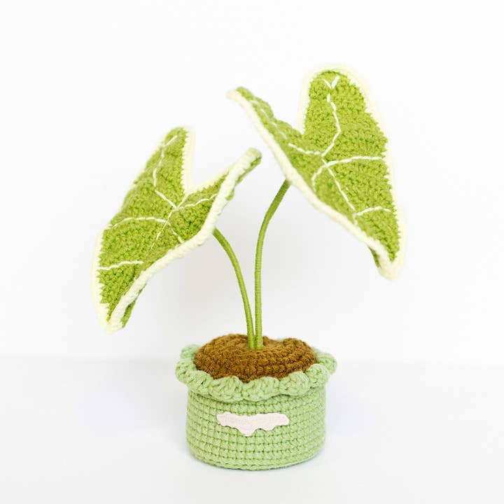 The Way to You - Wholesale Artificial Flowers - Handmade Crochet Potted Plants - Elephant Ear Pot
