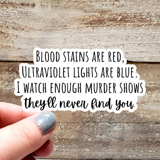 Autocolante Manchas de Sangue São Vermelhas por atacado de Gearhart Design Co.