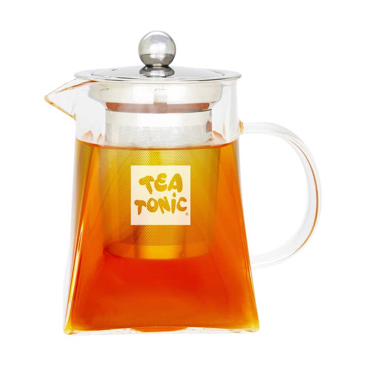 Tea Tonic - Wholesale Tea pot - Square Glass Tea Pot 400ml - 2 Cups