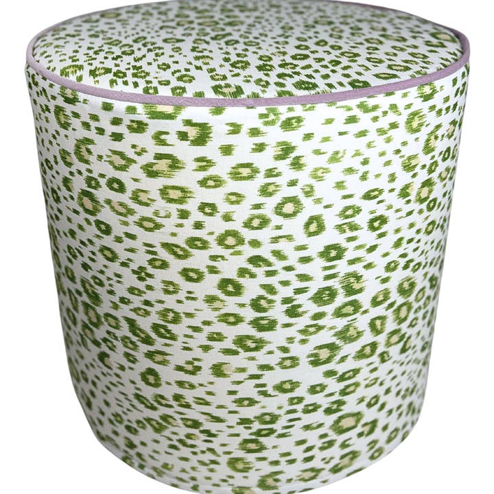 Perche - Ellie - Tabouret vert avec cordon (FABRIQUÉ SUR COMMANDE) pour la vente par Piper-Collection