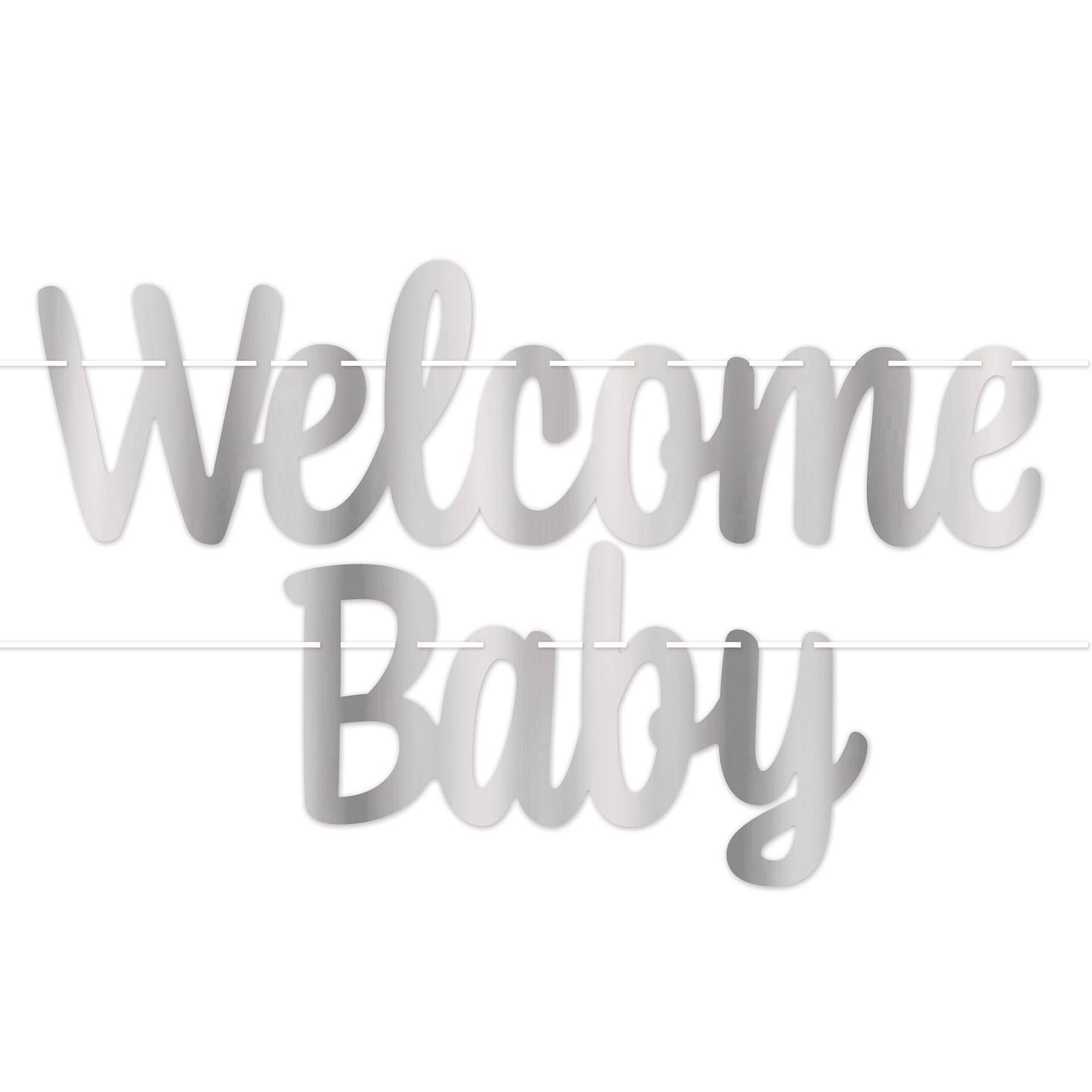 Beistle – Engroshandel Festskilt/banner – Folie Welcome Baby Streamer -S0