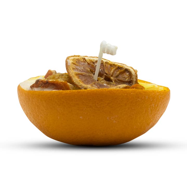 Incense Candle - Orange for wholesale by Magnolia gift