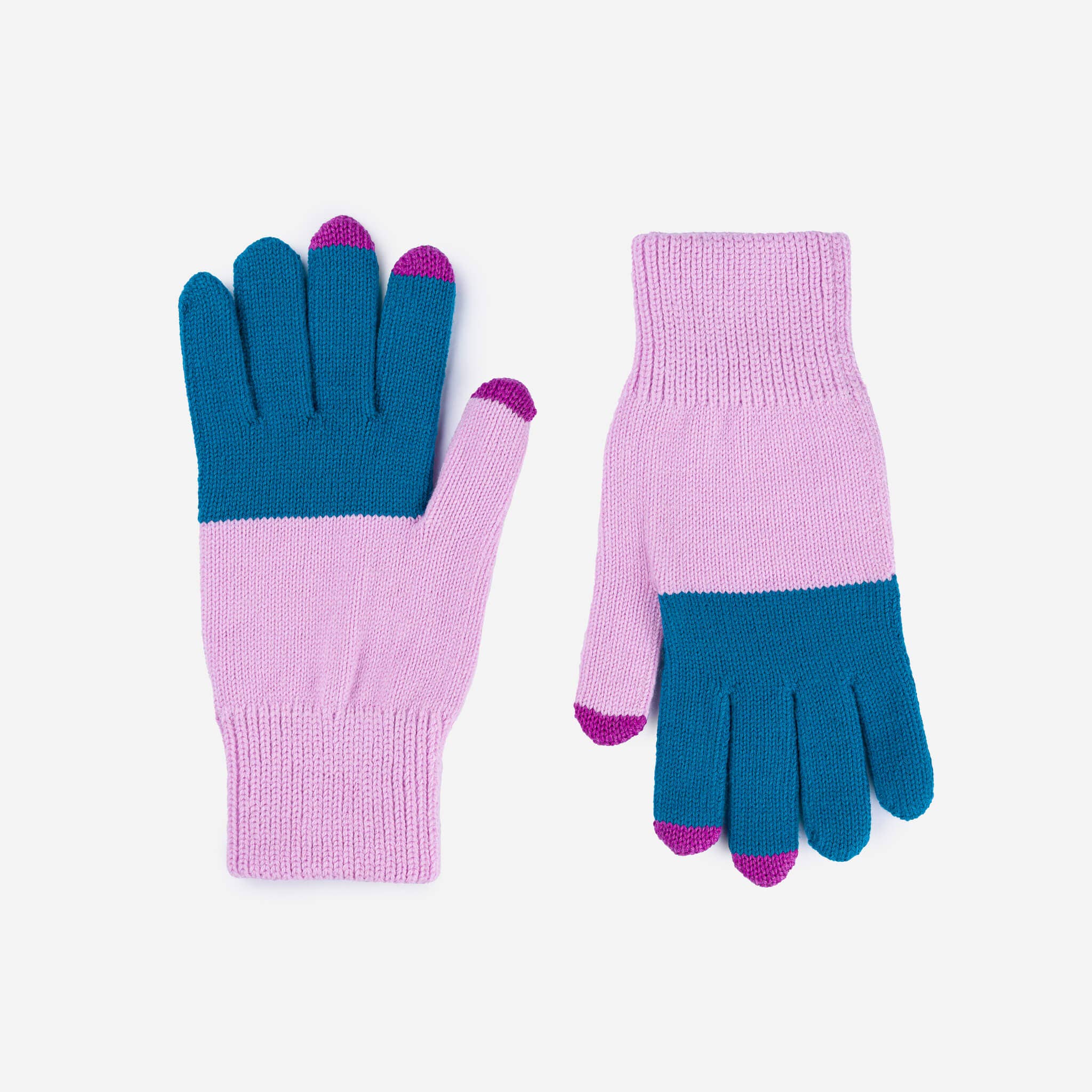 VERLOOP | knits - Wholesale Handschoenen - Dames - Kleurblok Brei Touchscreen Handschoenen29