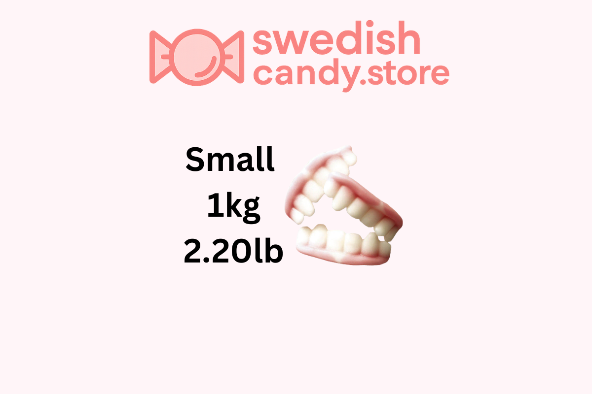 Swedish Candy.Store - Swedish Candy - Wholesale Gummy - Swedish Candy-Teeth Gummies 1kg/2.20lbs0