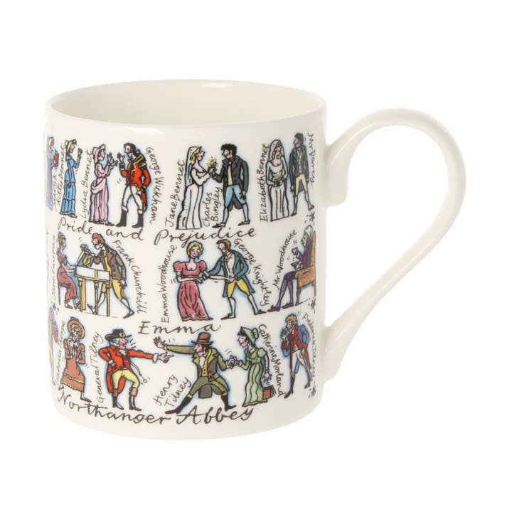 Jane Austen Mug for wholesale by mclaggan+co