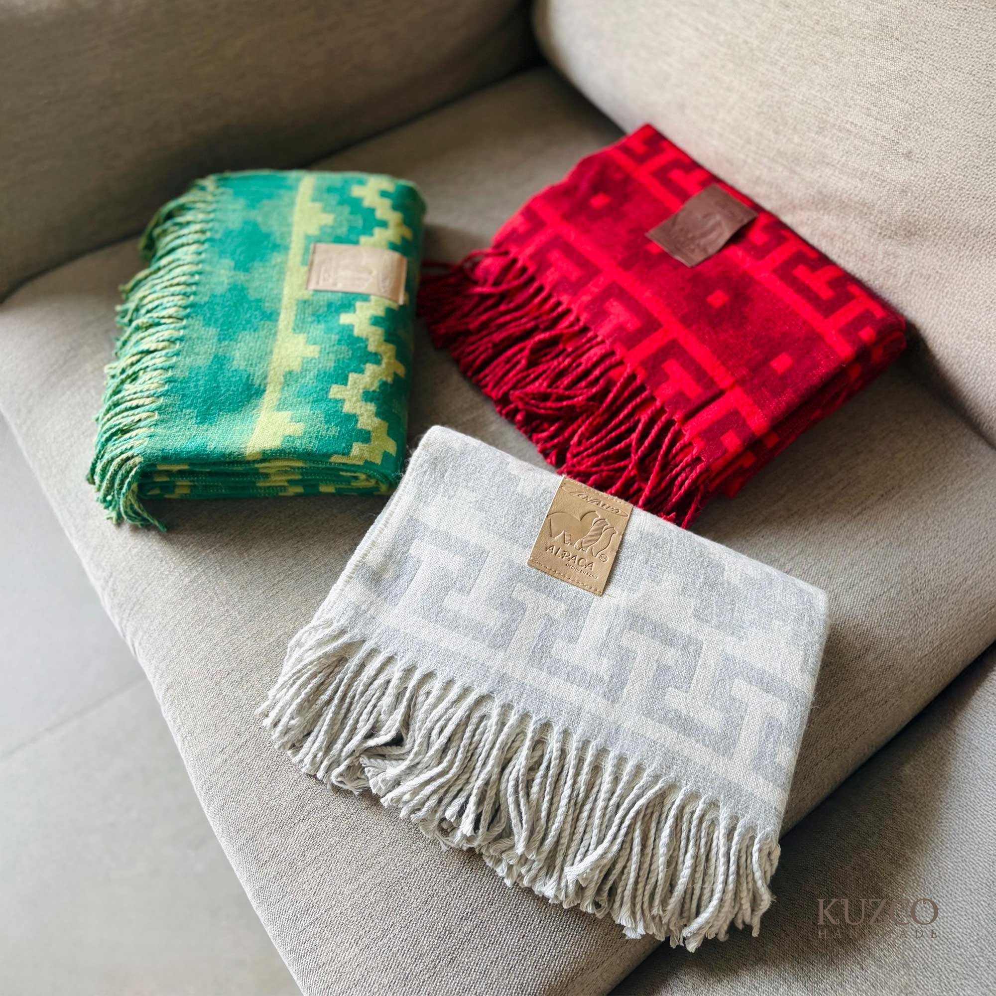 KuzcoHandmade - Venta al por mayor Mantas de sofá - Manta mezclada de alpaca peruana, mantas de lana16