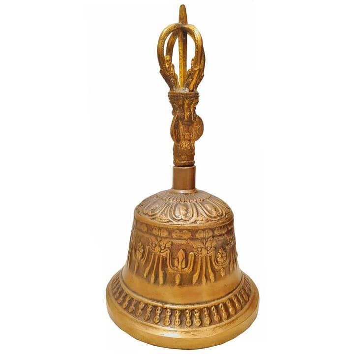 Tibetan Singing Bell with Dorje for wholesale by Wild Lotus