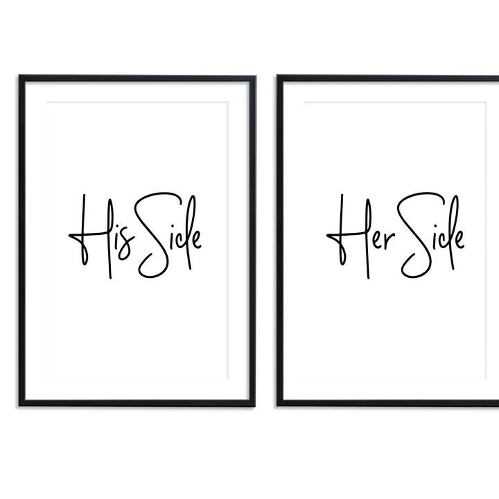 Seine Seite | Ihre Seite Set II Drucke für den Großhandel von D'LUXE PRINTS