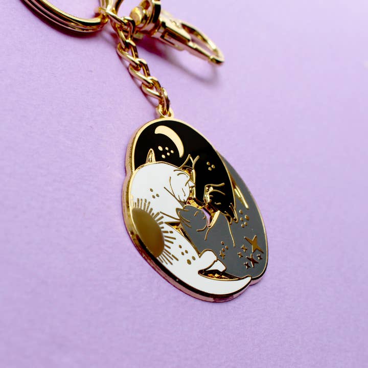 Glitter Punk - Wholesale Keychain - Women's - Trio of cats keychain