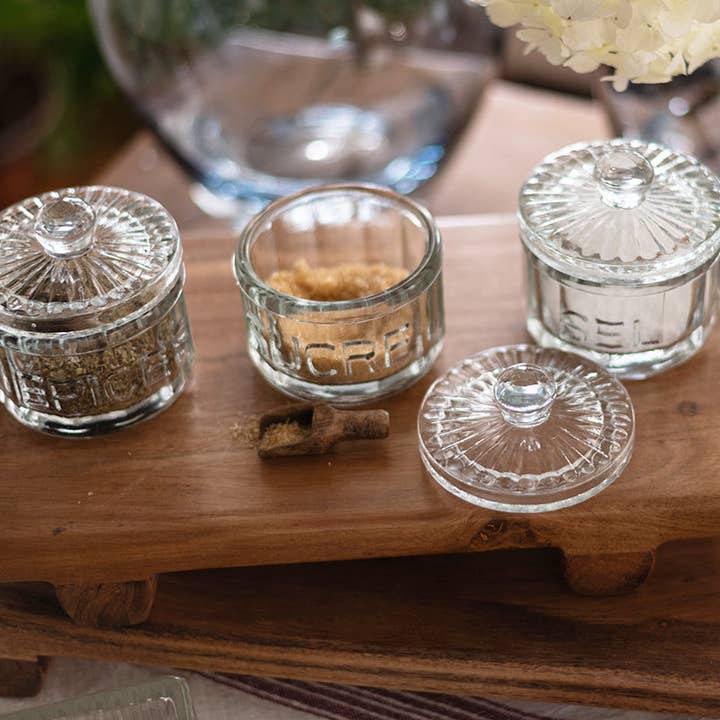 etúHOME - Wholesale Jar - Bistro Glass Salt Cellar with Scoop3