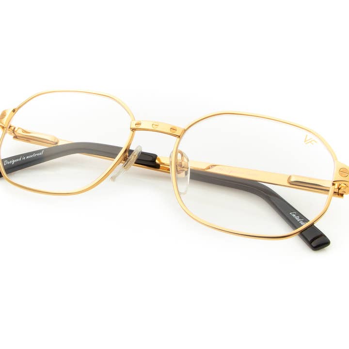 Coleção Love: Hustler 24KT Gold (Clear) por atacado de Vintage Frames Company