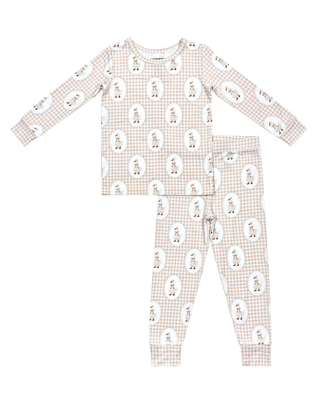 Lucky Panda Kids - Wholesale Sleepwear Set - Kids - Bamboo Two Piece Set | Gingham & Goose15