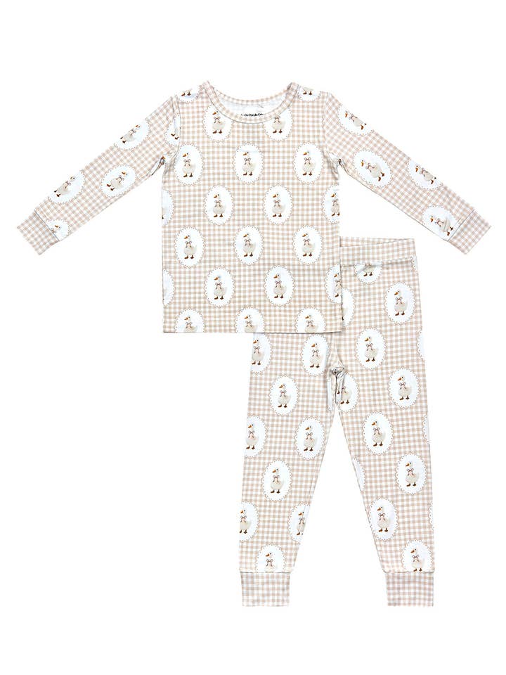 Lucky Panda Kids - Wholesale Sleepwear Set - Kids - Bamboo Two Piece Set | Gingham & Goose15