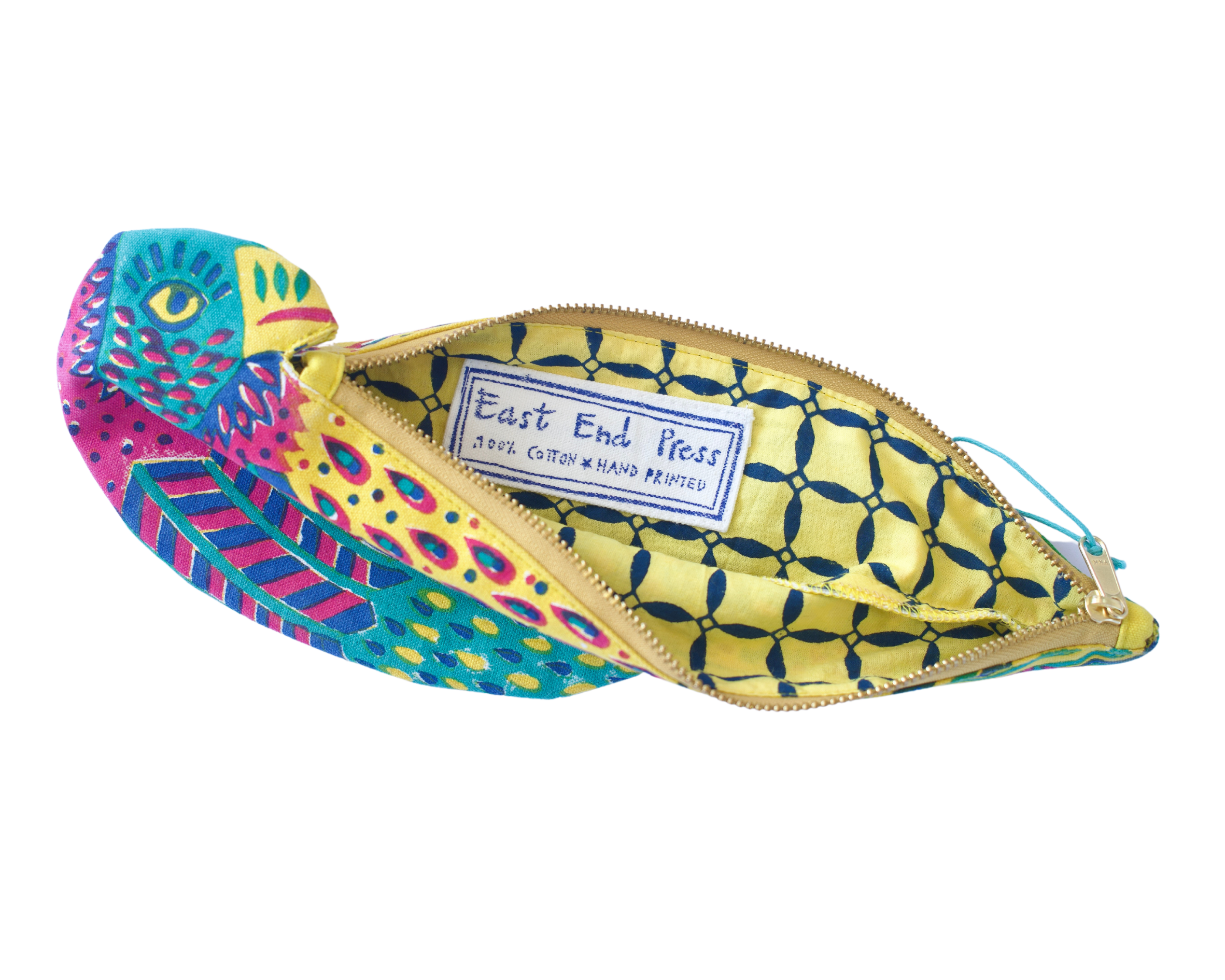 East End Press – wholesale Pencil case/pouch – UK/EU: Parrot Fabric Case4