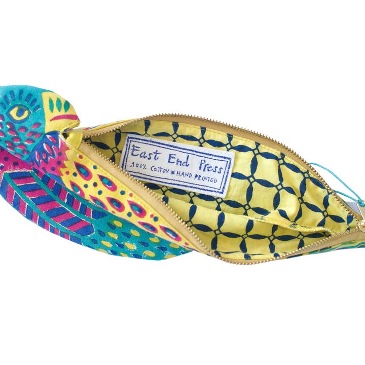 East End Press - Wholesale Pencil Case/Pouch - Parrot Fabric Case4