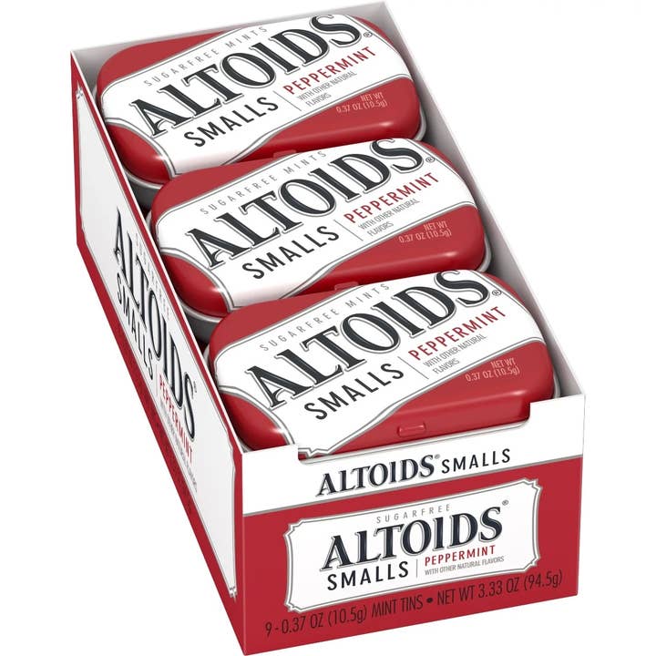 I Got Your Candy - Wholesale Mints - Altoids Small Sugar Free Mini Mints Peppermint 0.37oz - 9ct
