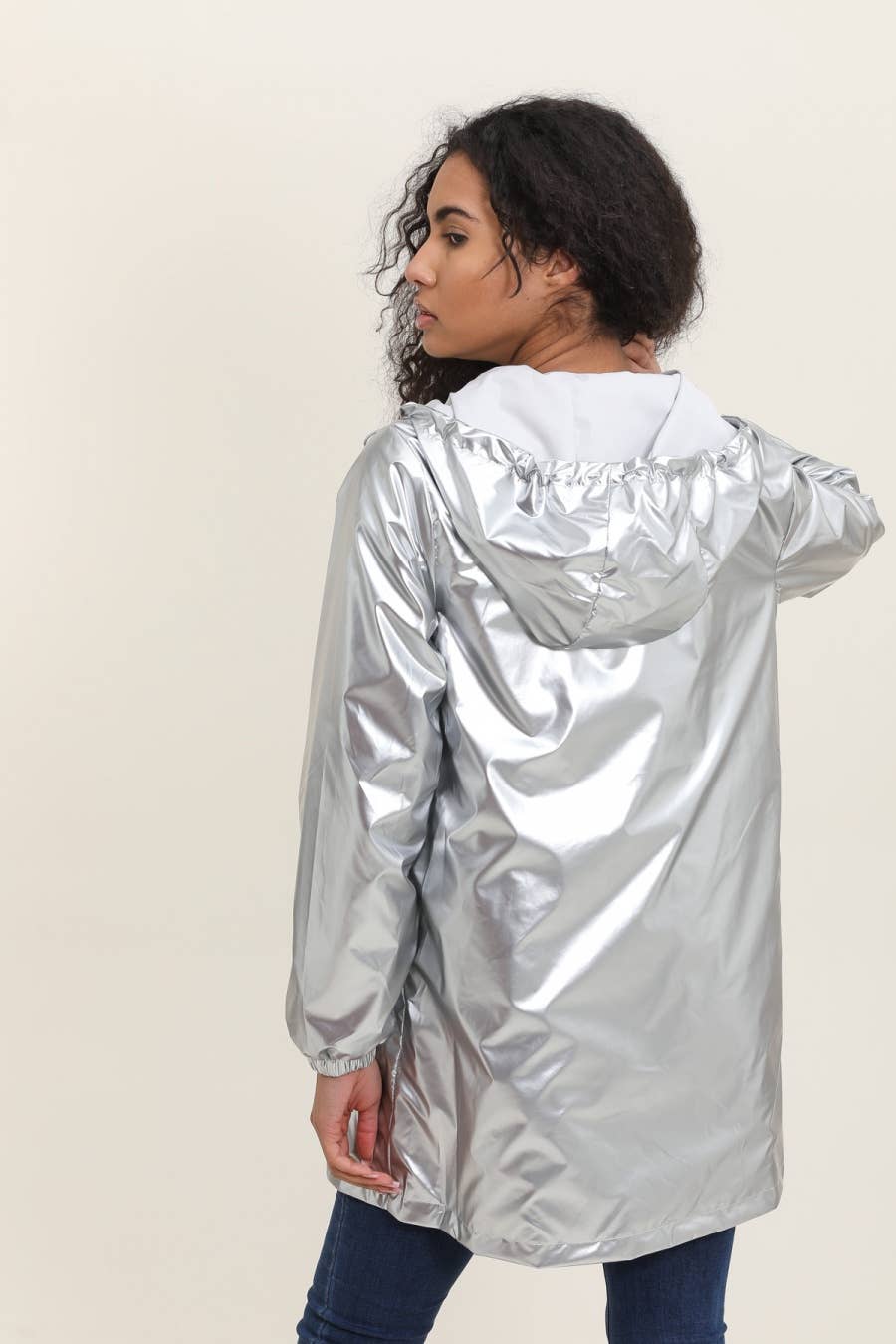 Attrait Paris - Wholesale Raincoat - Women's - Long reversible hooded waterproof jacket16