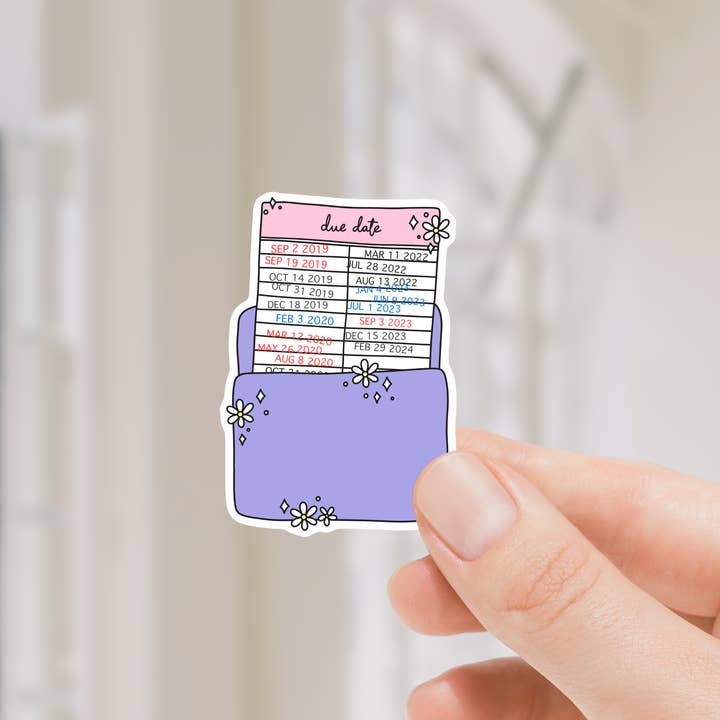 Scrappy Stitcher - Wholesale Sticker - Library Card Waterproof Sticker