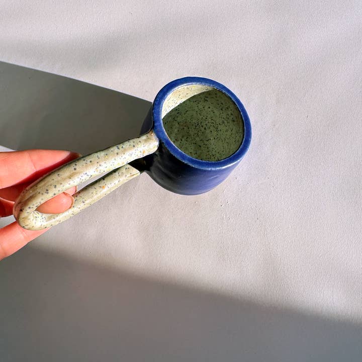 Holydirtstudio.com - Wholesale Coffee Mug - Handmade Ceramic Long Handle Espresso Mug, Artisan Pottery3