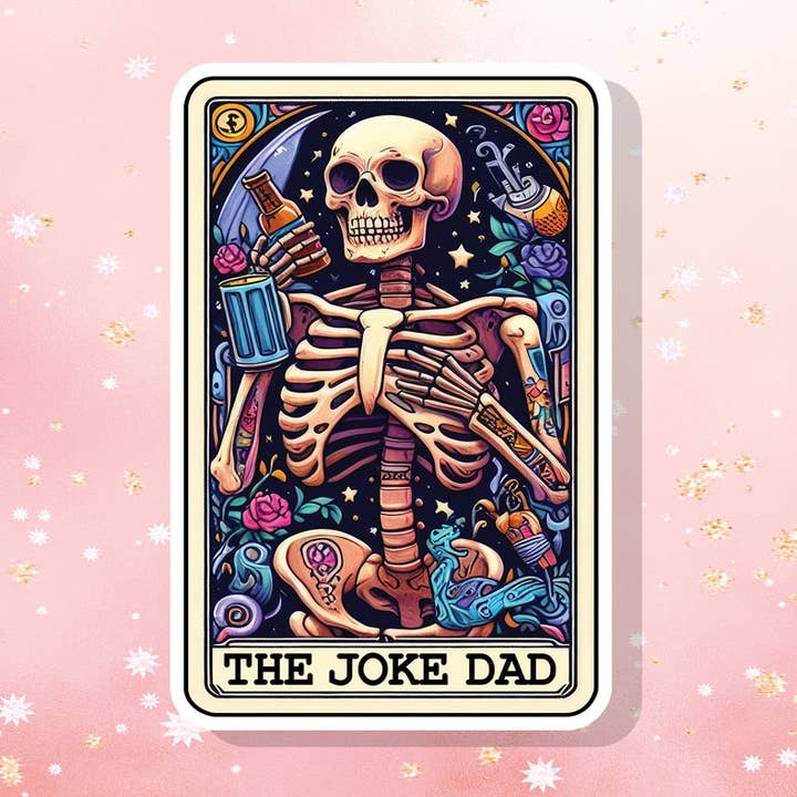Der Witz Papa Tarotkarte Aufkleber Skelett Lustig für den Großhandel von London Luxury Candles