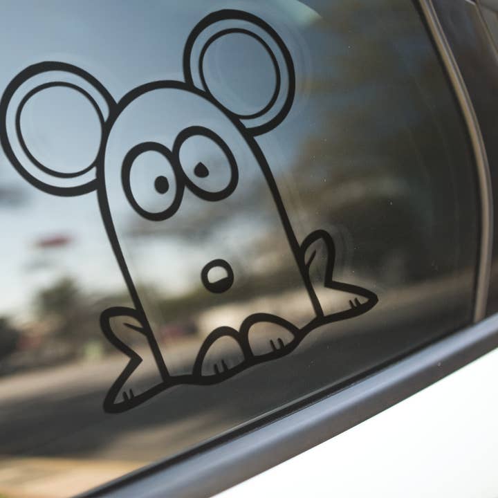 Funny Cartoon Mouse Sticker for wholesale by WinsterCreations™