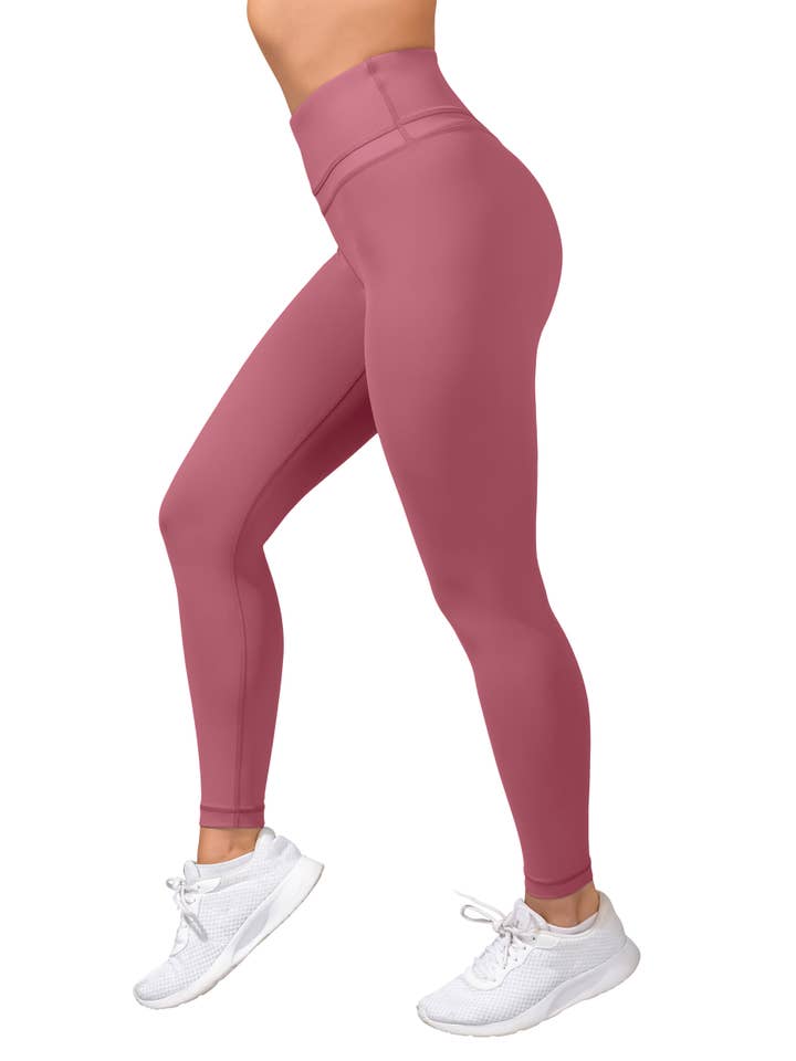 90 Degree by Reflex & Yogalicious - Wholesale Athletic/Lounge Leggings - Women's - "Bootyful" brand Interlink V-Back Cire High Rise 7/8 Ankle L11