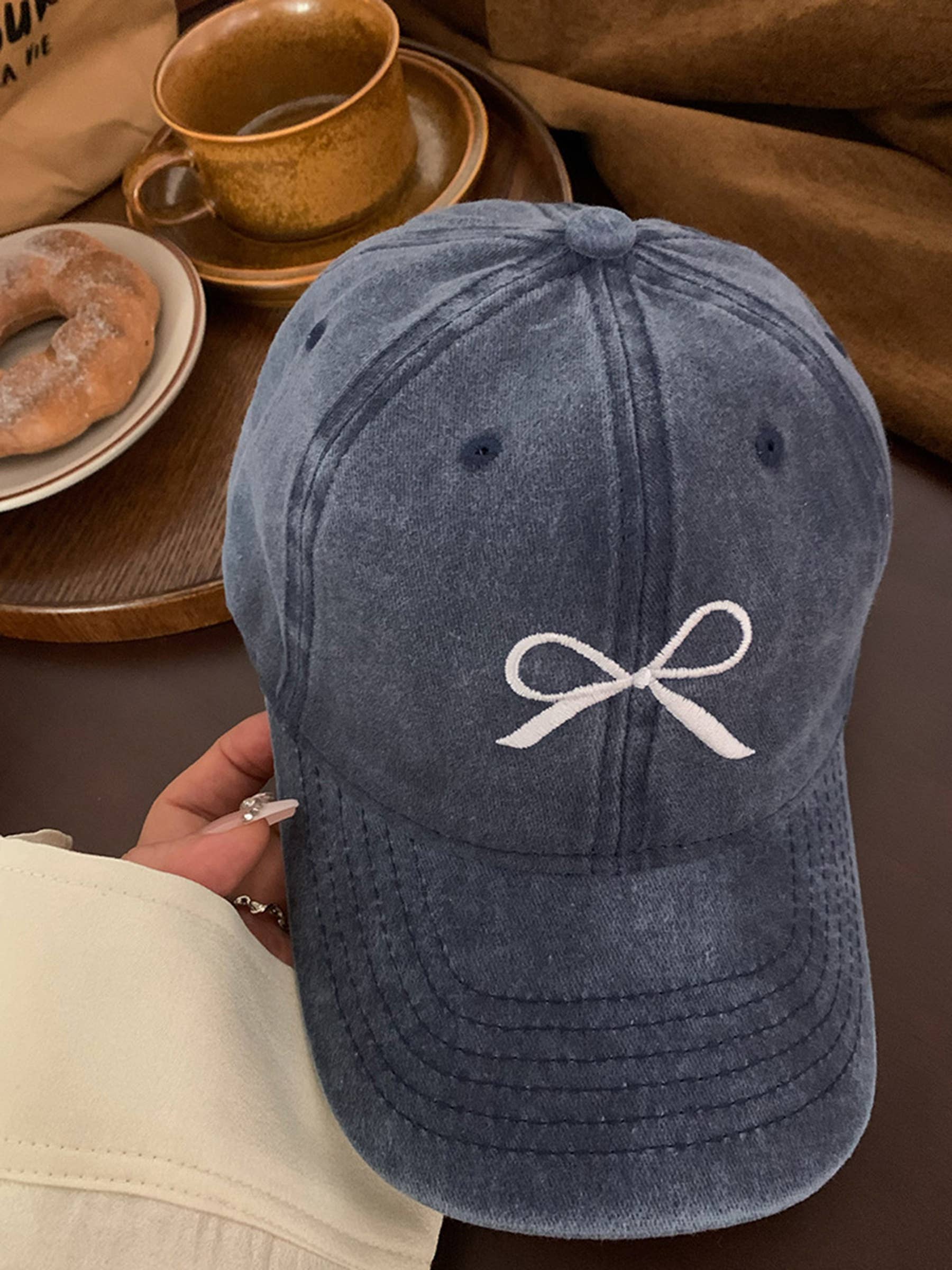 Wholesalesir - Wholesale Baseball Cap - Women's - Bow Embroidered Baseball Cap1