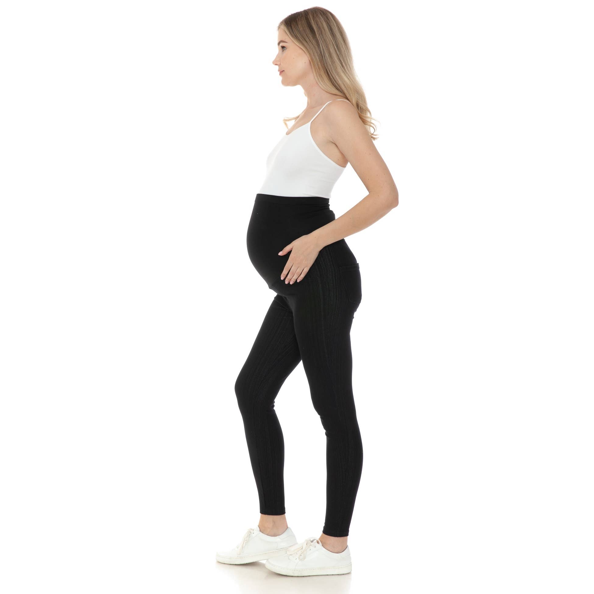 Leggings Depot - Vendita all'ingrosso Pantaloni - Premaman - Jeggings premaman con cintura elastica1