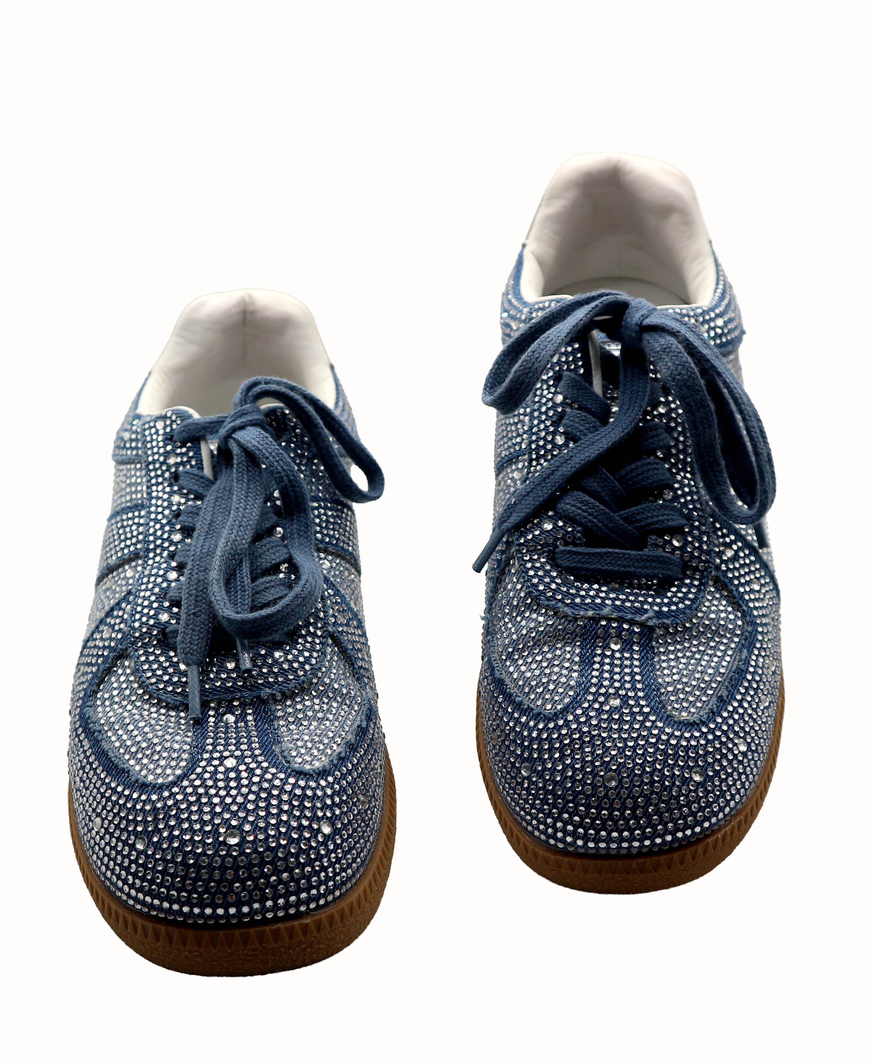 LAV-iSH/AIDANGUS PTY LTD - Wholesale Lifestyle trainers – Women′s - Denim Bedazzle Velvet Sneaker5