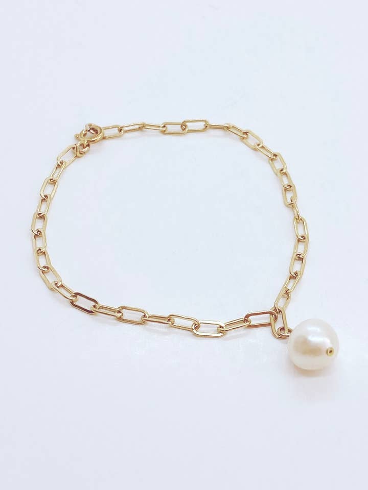 Perlenarmband für Süßwasser-Büroklammern • Büroklammerkette für den Großhandel von AVA Handmade Jewelry