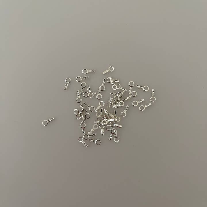 Purity Beads - Wholesale Craft Supplies - Crimp Ends for Chains | 925 Sterling Silver Crimps | Crimp End Caps | Sterling Silver Chain Ends | Chain Closers | 6 Sizes: 0.45mmTo 2.5mm | CC4-9SS2