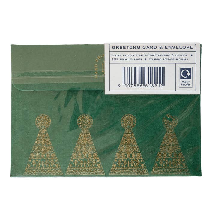 East End Press - Wholesale Christmas card - Patterned Tree Greeting Card13