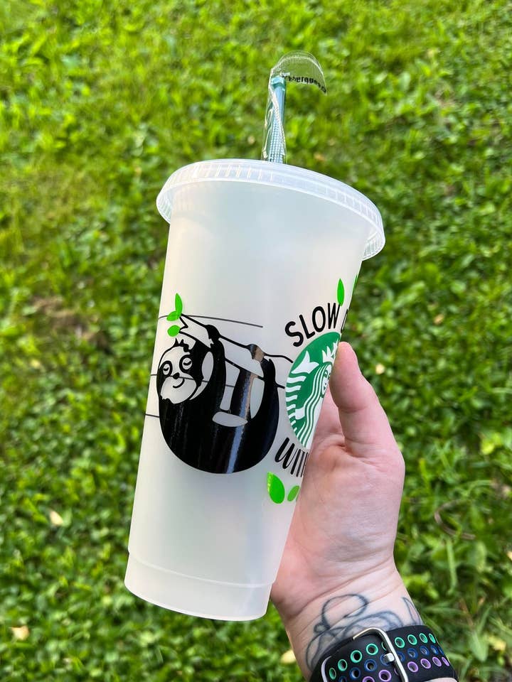 Luiaard beker voor wholesale door The Crazy Craft Girl LLC