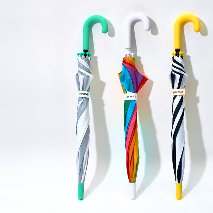 Hipsterkid - Wholesale Umbrella - Kids - Kids Umbrellas – Fun, Durable, and Kid-Friendly Grey & White