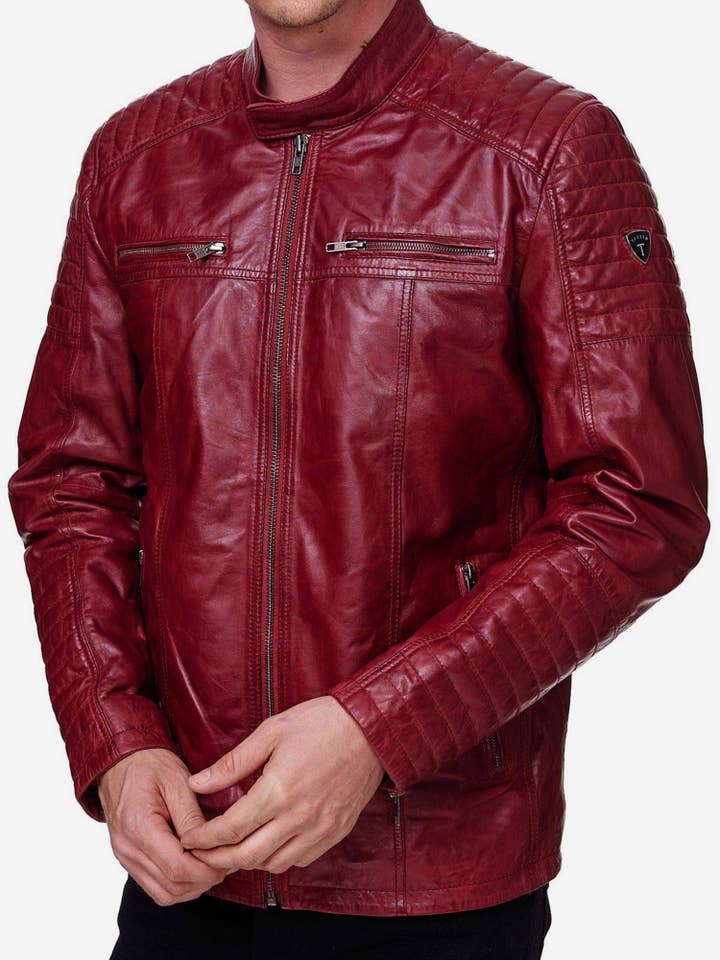 Tazzio – Großhandel Lederjacke – Herren – Tazzio Herren Jacke Lederjacke Biker Echtleder 1970935