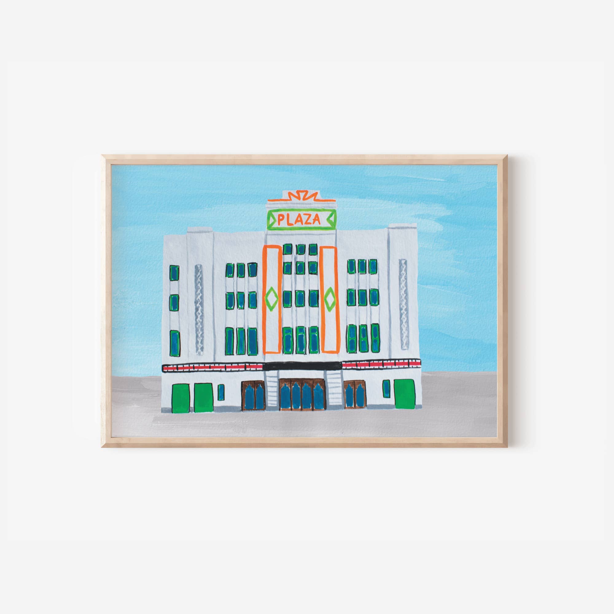 Charlotte Farr Illustrations - Wholesale Art Print - Stockport Plaza Art print