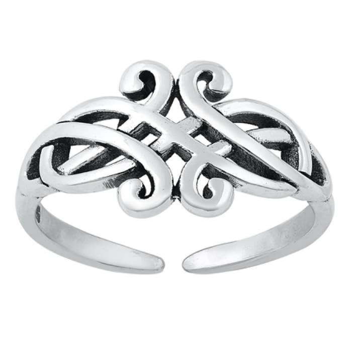 CALIFORNIA TOE RINGS – Engroshandel Statementring – Sterling sølv keltisk knude tåring, irsk ring, keltisk knude tåring, irsk keltisk knude tåring, 925 keltisk ring smykker kvinder justerbar