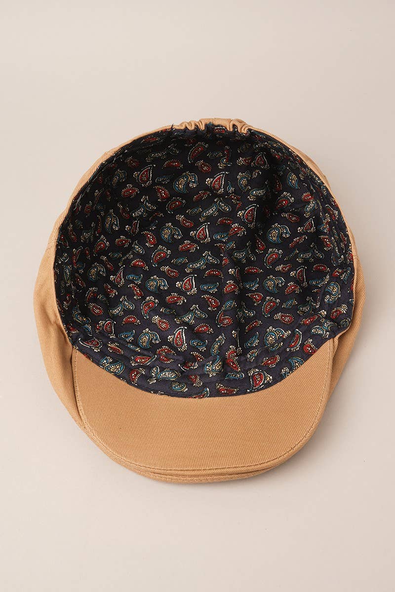 Fashion City - Wholesale Newsboy/Schoolboy Hat - Men's - Men's Solid Plain Cotton Newsboy Ivy Cap9