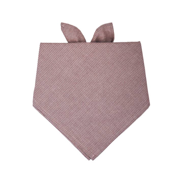 Bandana pour chien Crimson Houndstooth pour la vente par Crew LaLa