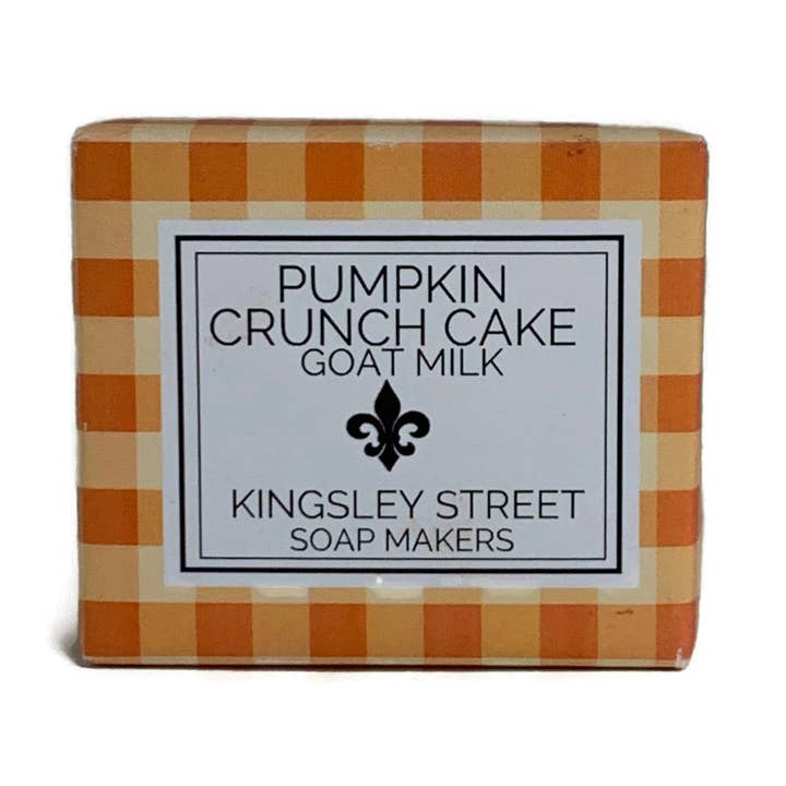 Pumpkin Crunch Cake Soap for wholesale by Kingsley Street
