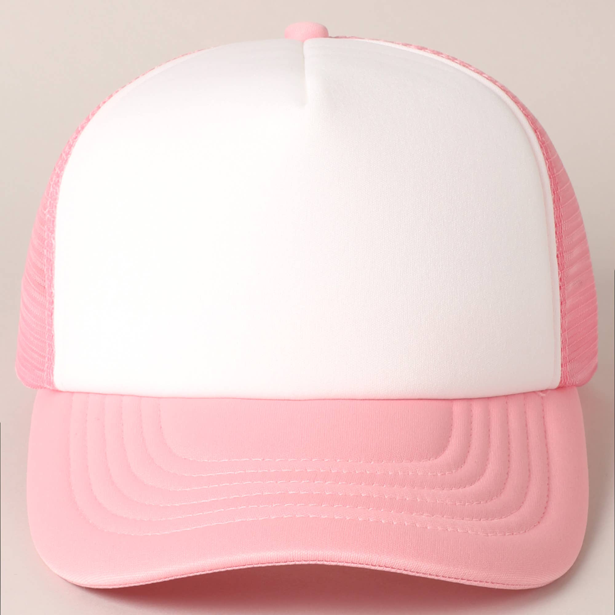 Fashion City - Wholesale Trucker Hat - Unisex - White Foam Front Colored Mesh Back Trucker Hat6