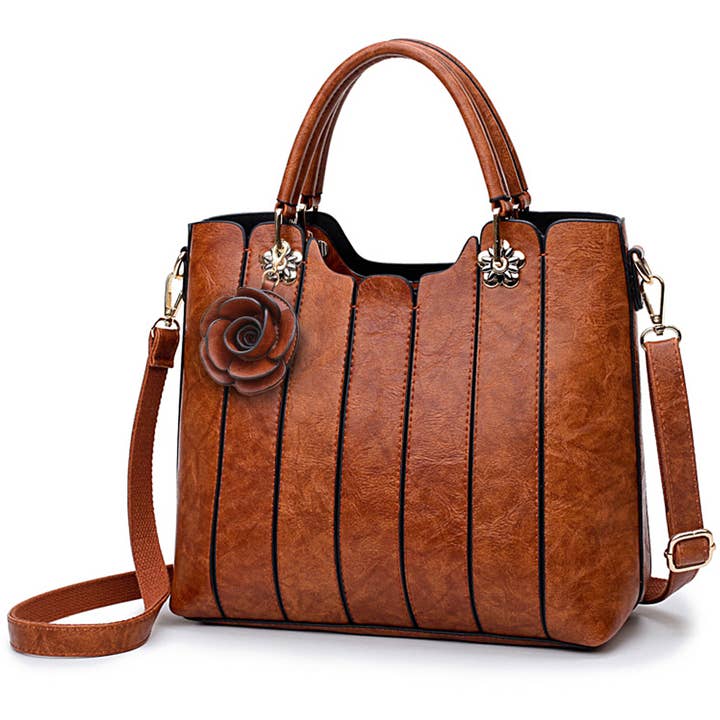 Rofozzi Brown Lane, Premium Vegan Leather Handbag for wholesale by Rofozzi