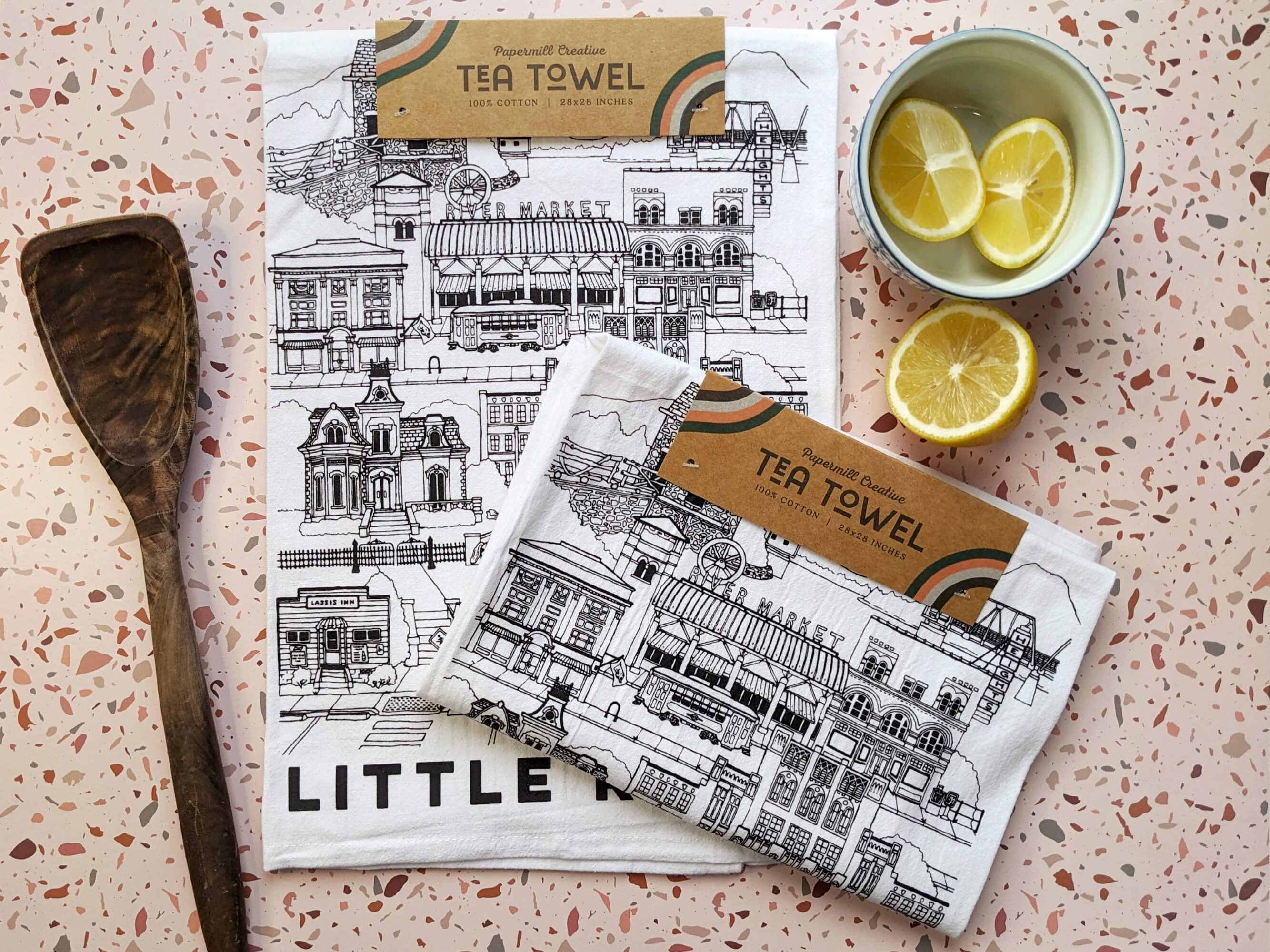 Papermill Creative - Wholesale Tea Towel - Little Rock, Arkansas cotton tea towel3
