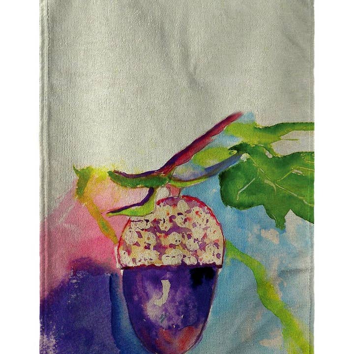 Acorn Kitchen Towel for wholesale by Betsy Drake Interiors