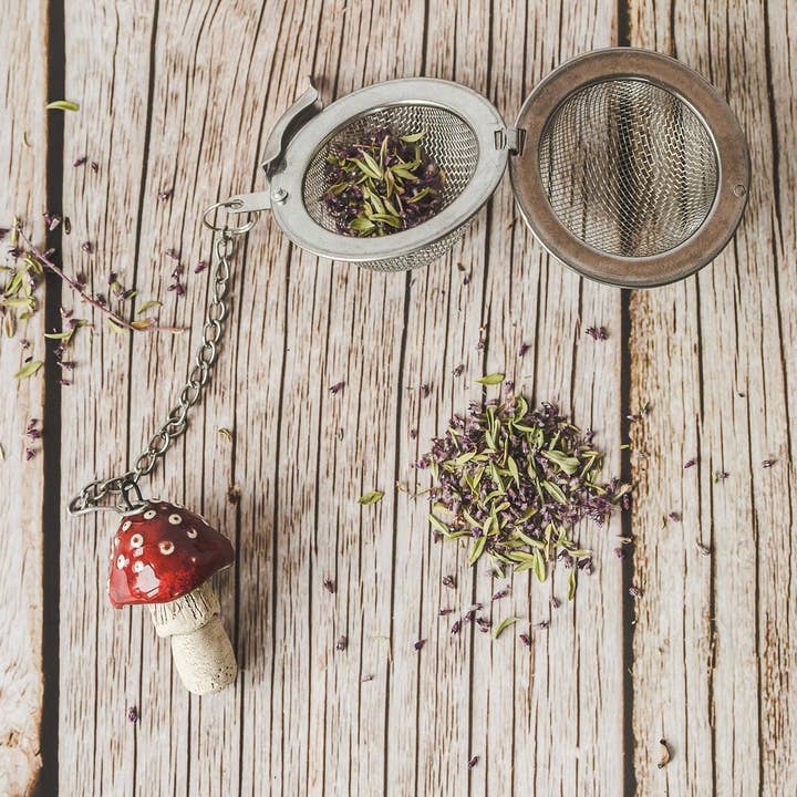 Danutė Murauskienė – wholesale Tea strainer/infuser – Tea infuser with red amanita mushroom1