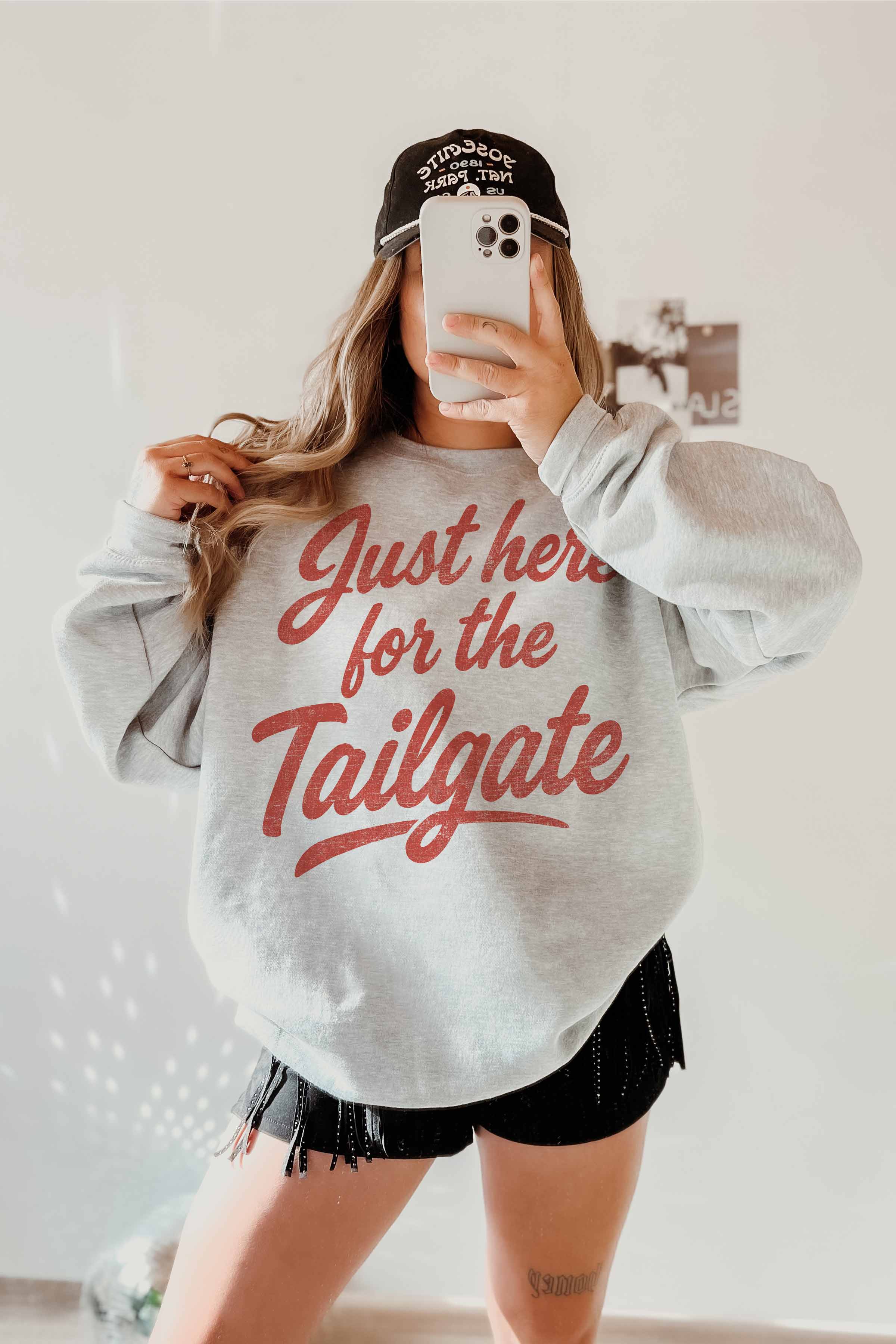 GOOD DAY STREET - Vendita all'ingrosso Felpa stampata - Donna - [G2109X-OSS] QUI PER LA FESTA PRIMA DELLA PARTITA FELPE OVERSIZE1