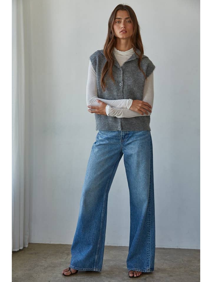 By Together - Wholesale Knit Top - Women's - L8611 | Knit Tencel Jersey Turtleneck Long Sleeve Sheer Top3