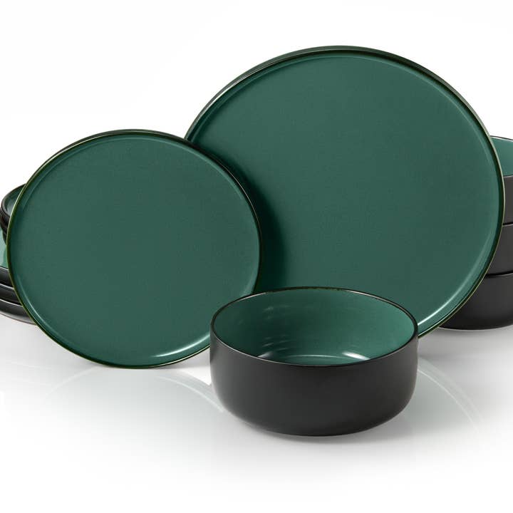 Kook - Wholesale Dinnerware Set - Kook Ceramic Dinnerware Set, 12 Piece, Somerset Collection11